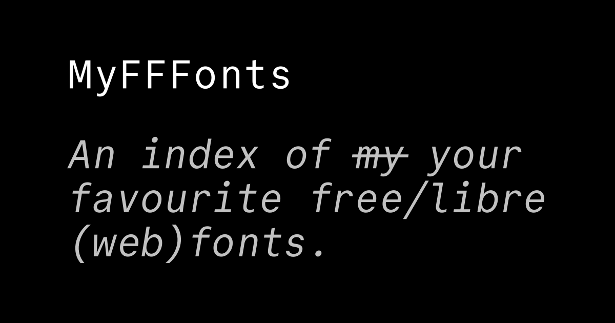 myfffonts